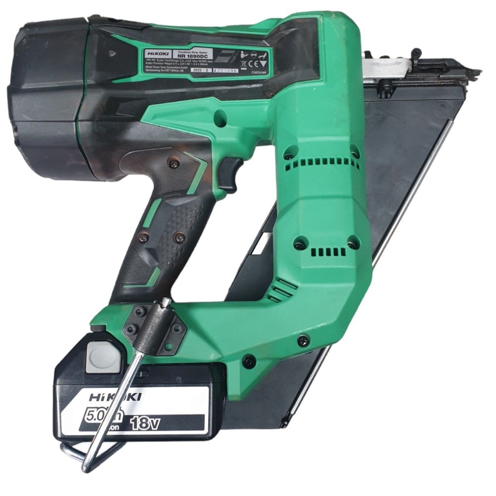 HiKOKI NR1890DC 18V 2x5.0Ah LiIon 90mm First Fix Framing Nailer Kit
